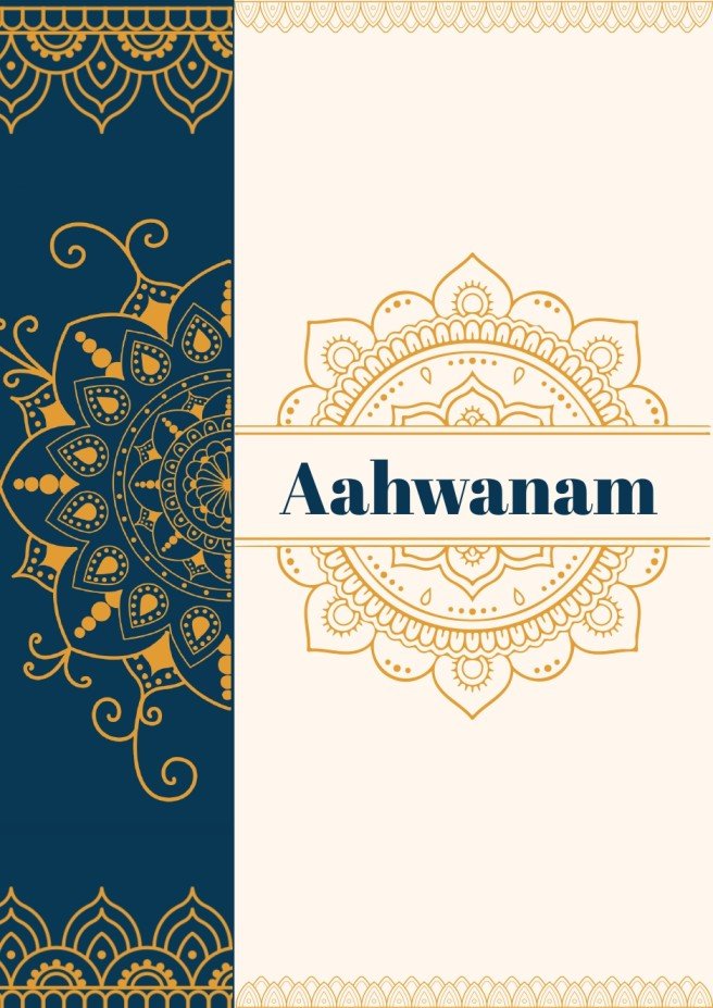 Aahwanam Menu
